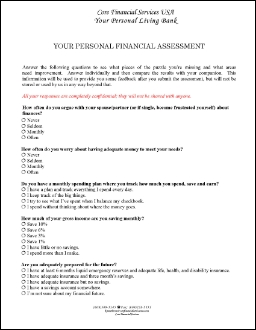 Your Personal Financial Assessment Questionnaire thumbnail